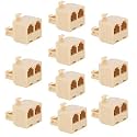 Two Way Telephone Splitter 10 Pack Rj11 for Landline Use