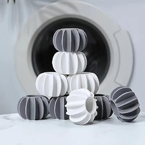 10pcs soft laundry silicone ball reusable washing machine special reduces clothing wrinkles decontamination anti-winding knotting no damage to clothing wash guard ball steamer dryer balls