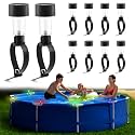 10PCS Solar Pool Lights for Framed Above Ground Pools, aterproof Swimming Pool Accessories Lights, Outdoor Yard Garden Pools Decoration Night Light(Color:Colorful)