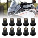 M5 Well Nut Kit for Honda Suzuki Yamaha Kawasaki Windscreen 10pcs