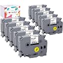 10x Hehua Compatible Laminated Tape Replacement for Brother PTouch TZe-211