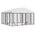 10x10 ft Outdoor Dog Kennel, Heavy Duty Dog Pens for Large Dogs