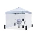 Acepic 10x10 Pop Up Canopy Tent with 3 Removable Sidewalls, White, 10x10