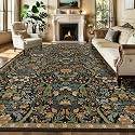 10x14 Large Area Rug Floral Botanical Boho Rug for Living Room