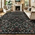 10x14 Large Rug Floral Botanical Boho Carpet for Living Room