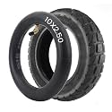 10X2.5 Scooter Tire,10inch Off-road Tire inner tube compatible with Kaboo Mantis/Tyrboant X7 pro/Nanrobot D6 + 10" electric Scooter Wheels