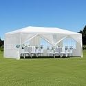 10x20' Outdoor Garden Gazebo Wedding Party Tent Canopy with 6 Removable Sidewalls, Marquee for Events (Old SKU: W2185P192559)