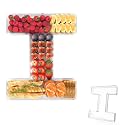 11" Acrylic Letter Charcuterie Tray,Fillable Alphabet &amp; Number Box(Letter I)