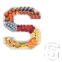 11" Acrylic Letter Charcuterie Tray,Fillable Alphabet &amp; Number Box(Letter S)