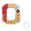 11" Acrylic Letter Charcuterie Tray,Fillable Alphabet &amp; Number Box(Letter O)