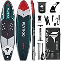11'6/11’x35 Extra Wide Inflatable Paddle Board, 450/430lb Capacity Stand Up Paddle Board for Adults (x3), Stable Inflatable SUP, All Skill Levels, 3/5 Handles, 100L Backpack, 3PCS Paddle, 5L Dry Bag