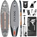 11'6/11’x35 Extra Wide Inflatable Paddle Board, 450/430lb Capacity Stand Up Paddle Board for Adults (x3), Stable Inflatable SUP, All Skill Levels, 3/5 Handles, 100L Backpack, 3PCS Paddle, 5L Dry Bag