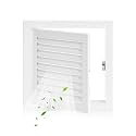 11.5 x 11.5 Louvered Access Panel for Drywall - Access Door with Vent - Push Latch - Inside Dimensions: 10 x 10 inch