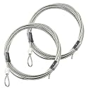 11.5FT Garage Door Cable for 10FT Garage Door, 1 Pair Torsion Spring Wire