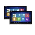 11.6/13.3 Inch 4+64G Headrest Car Monitor IPS Tablet Touch Screen 4K Multifunction Video Player Car Rear Seat Display FM (2 Pcs Silver 13.3)