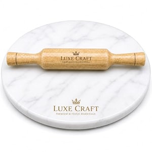 11 inch white marble chakla belan set  heavy marble roti maker board with wooden belan large rolling board for roti chapati paratha amp puri smooth polished surface stable amp durable kitchen chakla