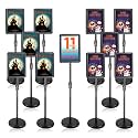 11 Pack 8.5*11 Sign Holder Stand w/ Safety Corner, Standing, Black