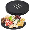 11 In Slate Cheese Boards, 4 PCS Natural Stone Charcuterie Platters