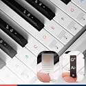 11 Strokes Piano Stickers Labels for 37, 49, 54, 61, 88 Keys Keyboard Stickers | for Piano for Adults/Kids | Ideal for Yamaha, Casio, Juarez, Roland, Korg Piano Keyboard
