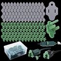 110 Set Green Christmas Light Weatherproof Gaskets and Plug Covers