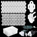 110 Set White Christmas Light Weatherproof Gaskets and Plug Covers