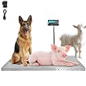 1100lb Livestock Scale, 40"x20" Floor Scale for Animal and Large Breed Dogs