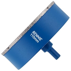 110mm diamond hole saw drill bit with tri shank for porcelain tiles ceramic slate stone granite marble glass diamond core holesawhole cutter