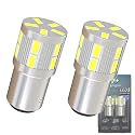 1142 LED Bulb BA15D H/L 1130 1004 Light Bulb White Replacement for Automotive Lanscape Camper Truck Interior Parking Light DC 12V-24V (Pack 2)