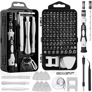 115 in 1 magnetic precision screwdriver set - professional multi-bit repair toolkit with flexible shaft s2 chrome vanadium bits accessories portable case for electronics laptop phone