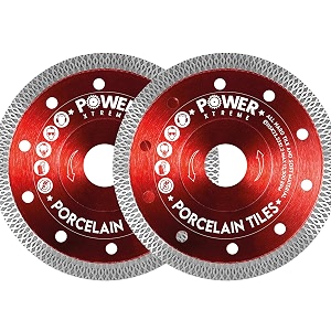 115mm diamond cutting discs for angle grinder  pack of 2  fast clean cut on porcelain concrete tiles stones marble and ceramics
