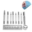Serplex® 11pcs Craft Tool Die Punch Tool Kit for Snap Buttons Punch Tools