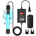 11W Water Clarifying Light for Aquarium – 11-Watt Aquarium Light with 9.84 ft Cord for Filters, Sumps, and Small Ponds | Helps Clear Green Water, Reduce Cloudiness &amp; Promote a Bright Clear Tank