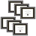 11x14 Diploma Frame Blue Gold Trim Fit 8.5x11 with Black W Gold Double Mat