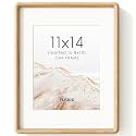 11x14 Picture Frame, Natural Solid Oak Wood Photo Frame, Rounded Corner