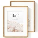 11x14 Picture Frame, Solid Oak Wood Photo Frame, Rounded Corner, 2 Pack