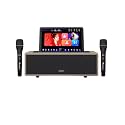 12.1-inch Touchscreen Karaoke Jukebox Combo Speaker Sound kit with Cloud Song Download and YouTube Support, with Microphone, KTV, Movie, MP3, Recording, Bluetooth, Touchscreen Support (Brown 16TB)