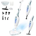 12-in-1 Steam Mop, Fast 15-Sec Heat-Up, 1500W Detachable Handheld Steam Cleaner with 2 Dirt Grip Pads, Removes 99.99% Stubborn Stains for Hardwood Floors, Windows, Tiles, Furniture, Turquoise