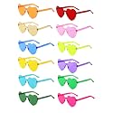 12/24/36 Pair Party Sunglasses Bulk Heart/Star Shaped for Kids Adults