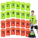 12/24/48Pcs Soccer Pinnies Youth, Scrimmage Team Practice Vests