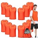 12/24/48Pcs Soccer Pinnies Youth, Scrimmage Team Practice Vests