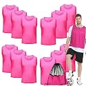 12/24/48Pcs Soccer Pinnies Youth, Scrimmage Team Practice Vests