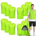 12/24/48Pcs Soccer Pinnies Youth, Scrimmage Team Practice Vests