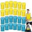 12/24/48Pcs Soccer Pinnies Youth, Scrimmage Team Practice Vests