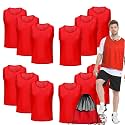 12/24/48Pcs Soccer Pinnies Youth, Scrimmage Team Practice Vests