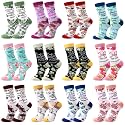 12/24 Pairs Christian Socks Gifts for Women
