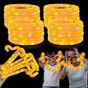 12-24 PCS Orange Glow Sticks Halloween Party Favors Toys for Kids Adults