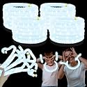 12-24 PCS White Glow Sticks Halloween Party Favors Toys for Kids Adults