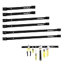 12" 18" 24" Magnetic Tool Holder Strip, Black Magnet Bar, Metal Tool Organizer Rack for Garage Organization, Easy To Install in Workshop, Mounting Screws Included