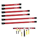 12" 18" 24" Magnetic Tool Holder Strip, Red Magnet Bar, Metal Tool Organizer Rack for Garage Organization, Easy To Install in Workshop, Mounting Screws Included