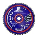 12" Metal Cutting Circular Saw Blade - BRSCHNITT Tungsten Carbide Tipped TCT Saw Blades for Iron, Iron Pipe, Ferrous Metals 60T Arbor:1-3/16"/1"